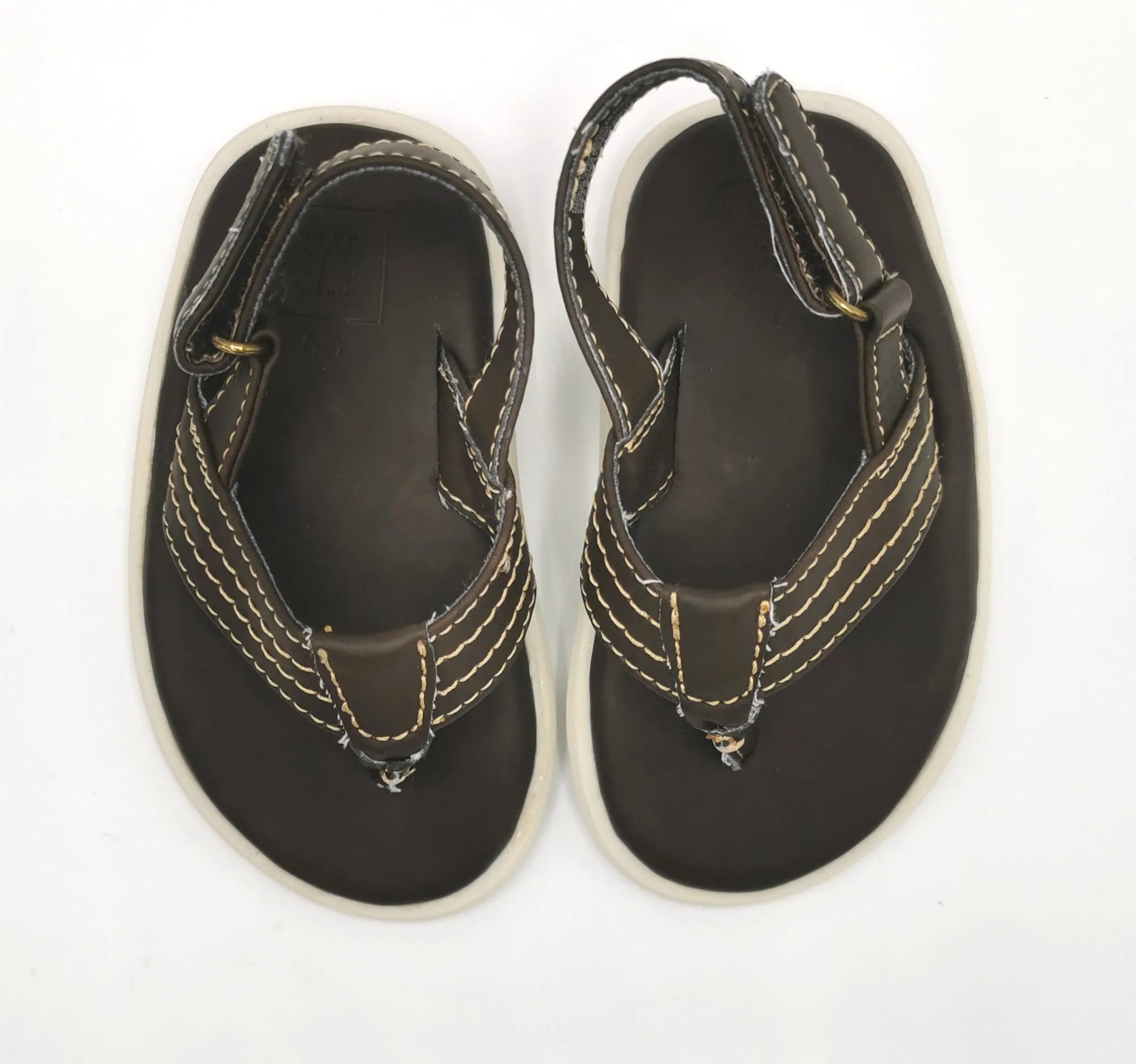 BOY SIZE 5/6 TODDLER - Baby GAP, Velcro Sandals EUC B9