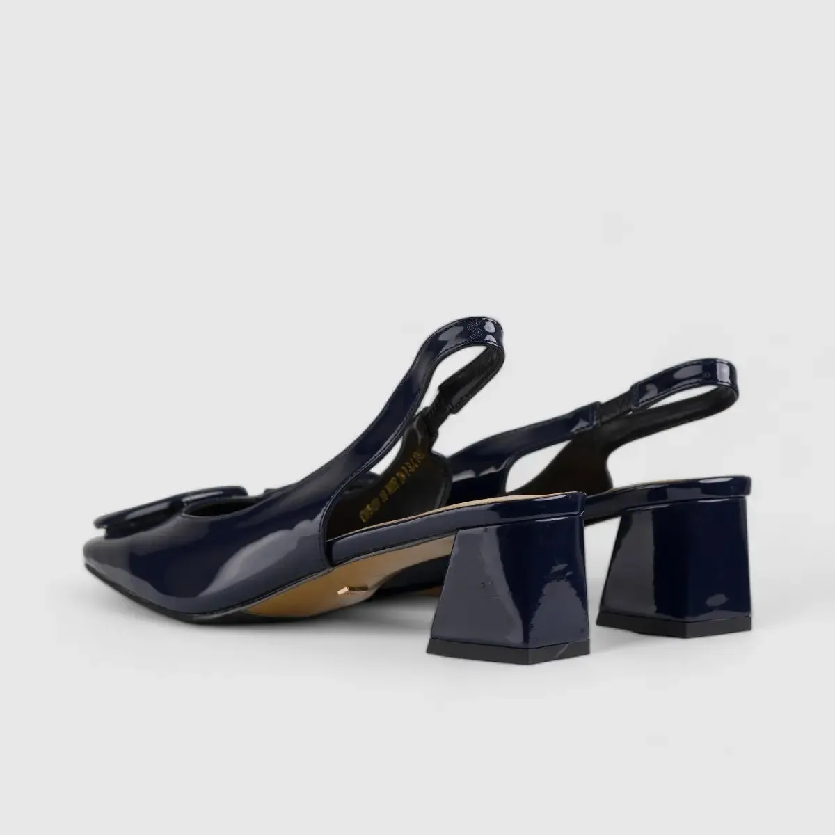 Bulbul Slingback Block Heel Navy CAR5028