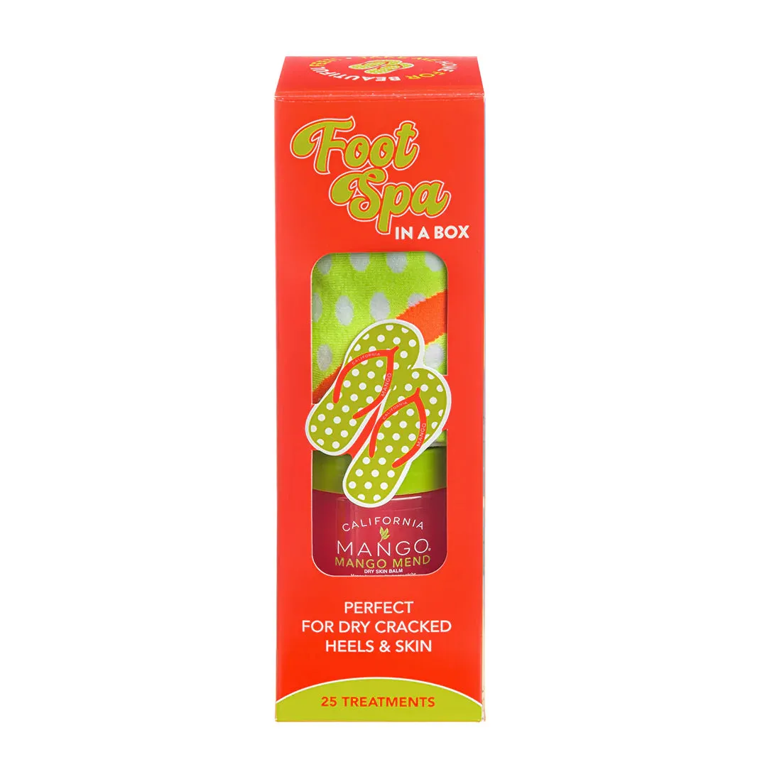 California Dreaming Foot Spa Kit- Mend Balm 4oz Cali Cute Flip Flop Socks