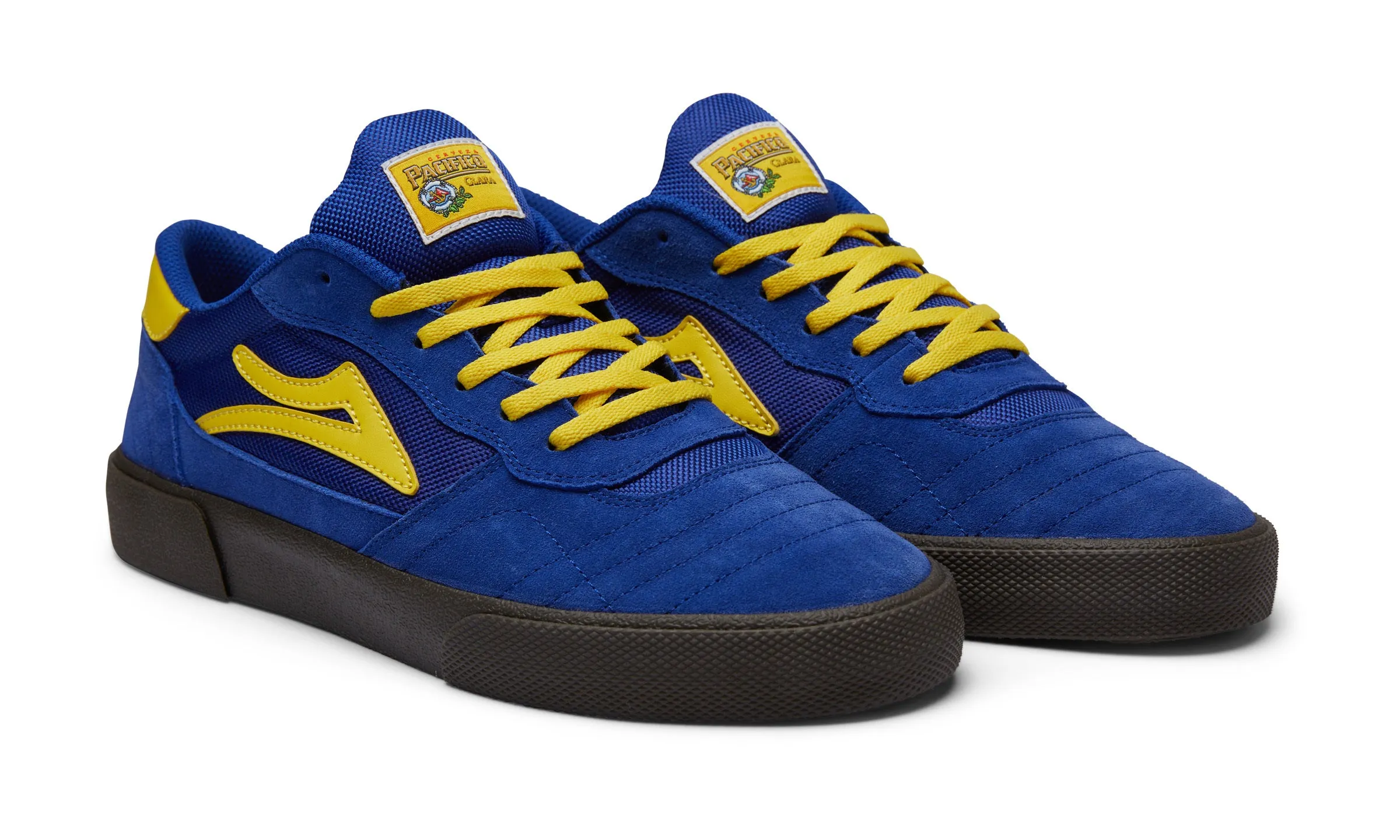 Cambridge - Blue/Yellow Suede