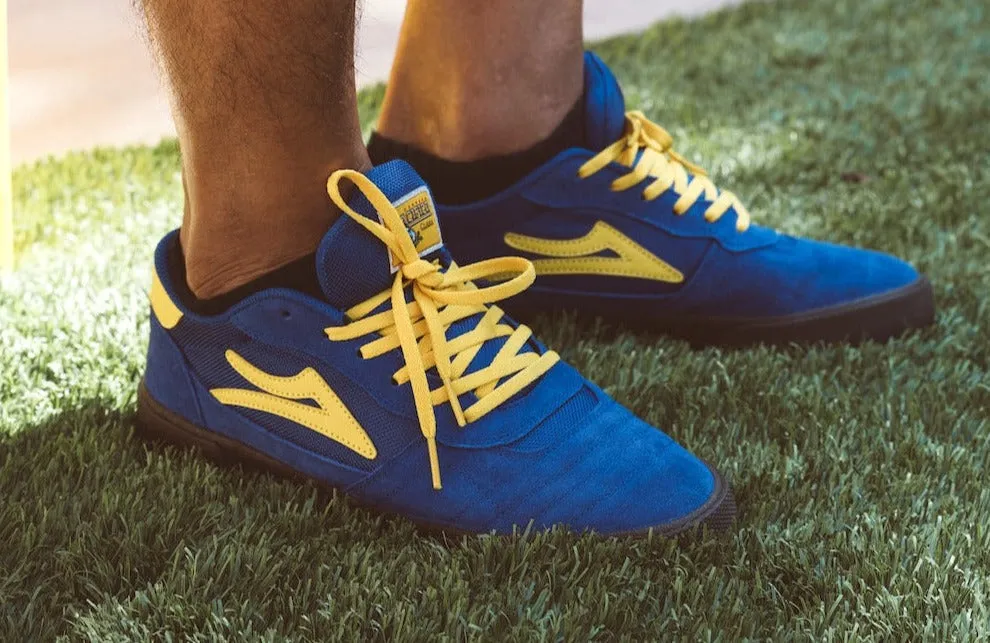 Cambridge - Blue/Yellow Suede
