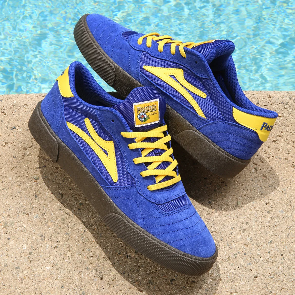 Cambridge - Blue/Yellow Suede