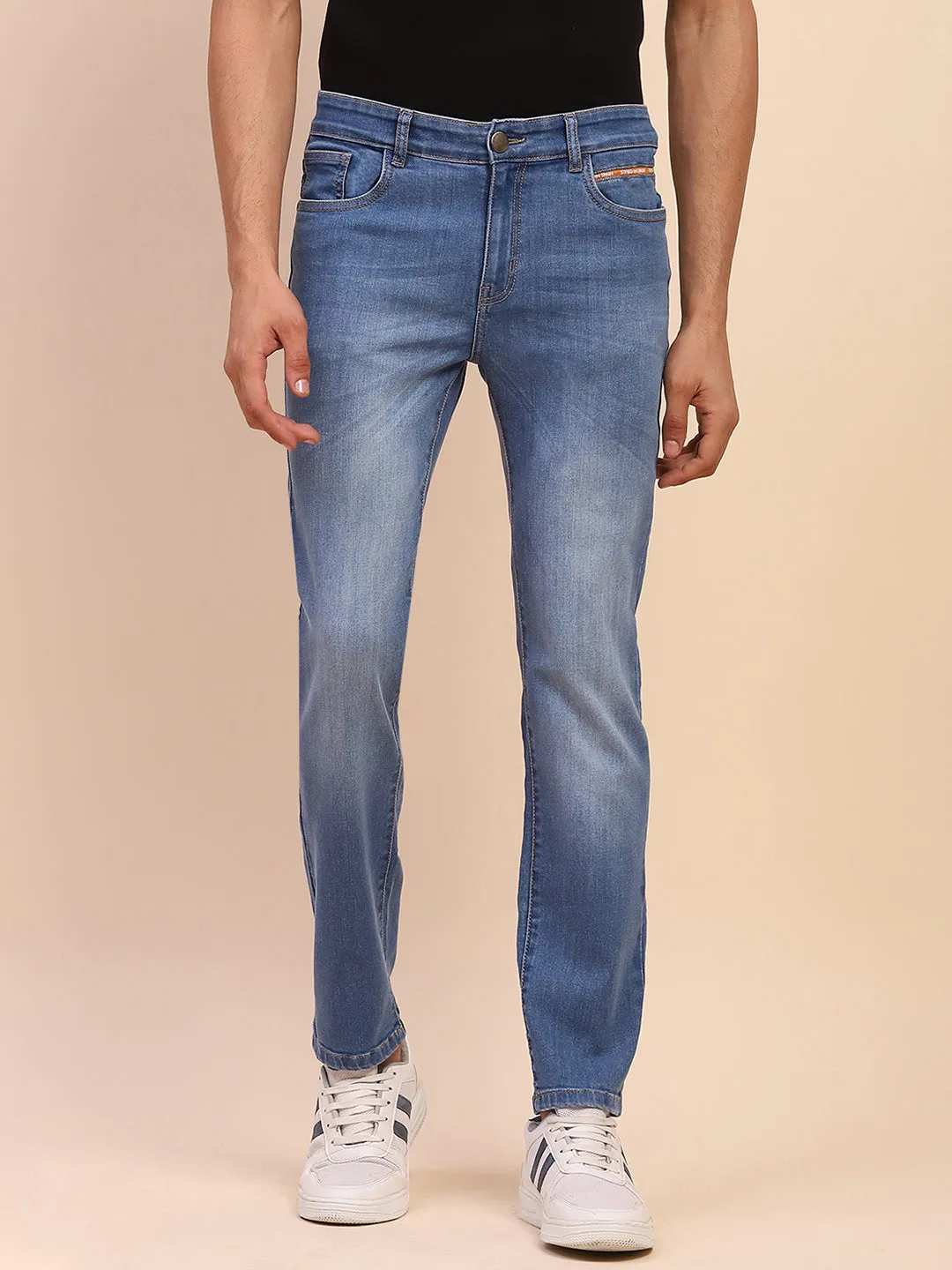 Camla Barcelona Whiskered Straight Blue Cotton Denim