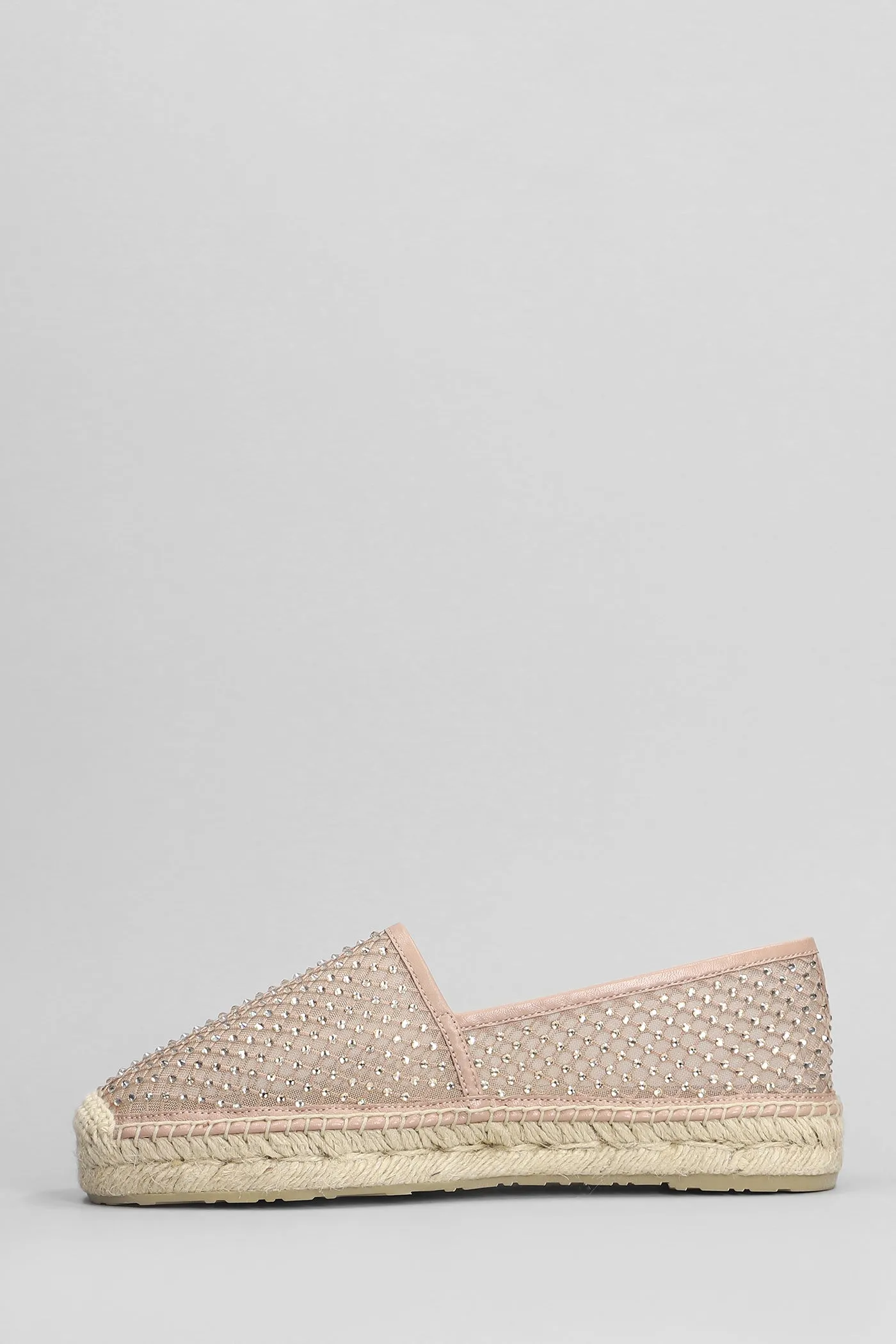 Carmen Espadrilles in powder leather and fabric