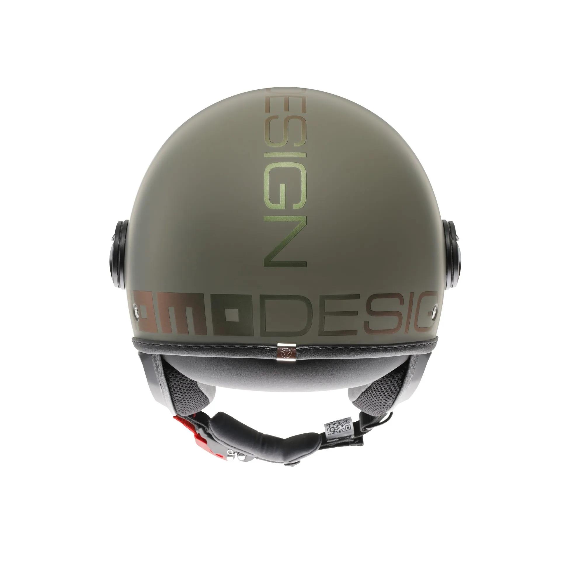 Casco moto jet FGTR CLASSIC Flip E2206 Verde opaco / bronzo
