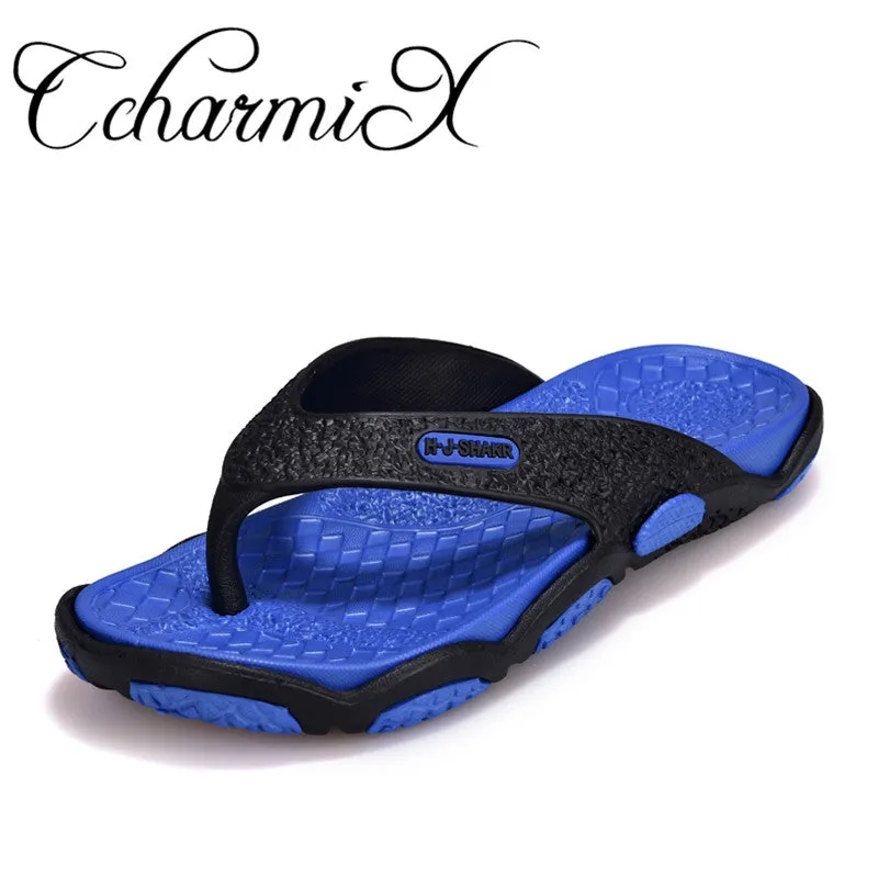 CcharmiX Mens Flip Flops Summer Men's New Style Rubber Soft Shoes Outdoor Beach Men's Slippers Massage Men Footwear 2018