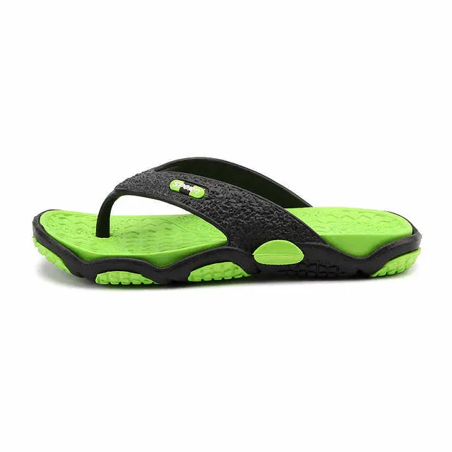 CcharmiX Mens Flip Flops Summer Men's New Style Rubber Soft Shoes Outdoor Beach Men's Slippers Massage Men Footwear 2018