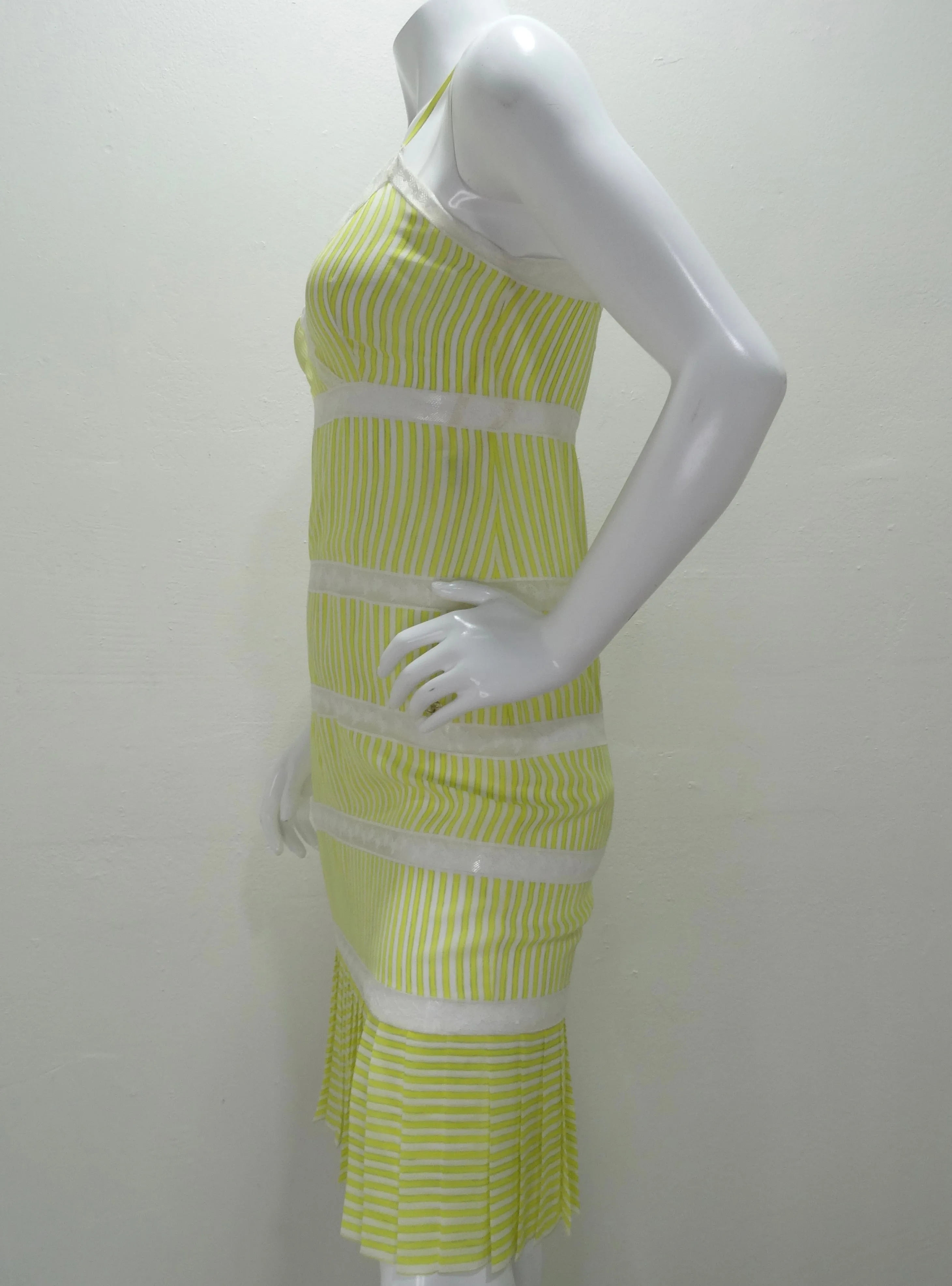 Chanel Yellow Striped Dress circa SS19