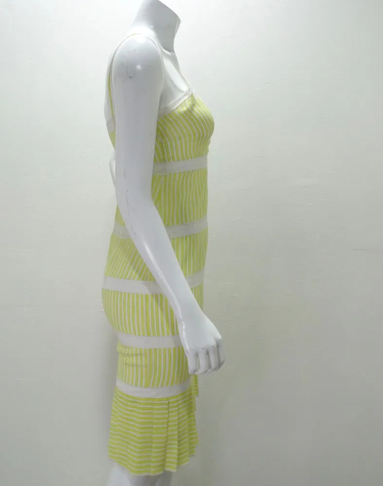 Chanel Yellow Striped Dress circa SS19
