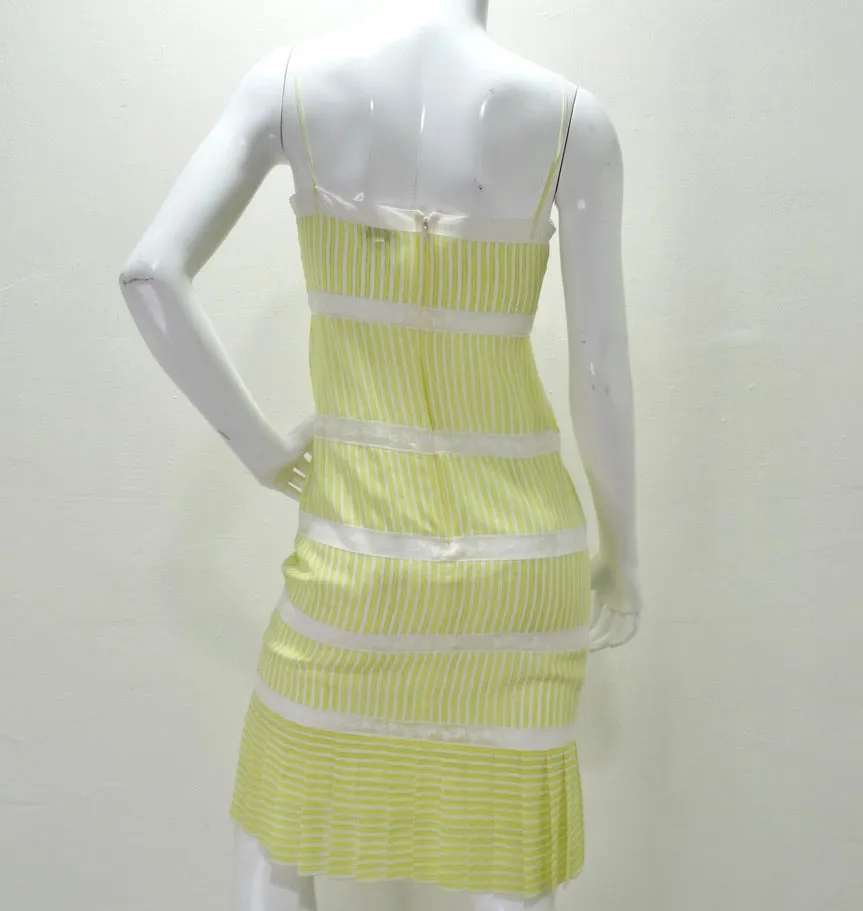 Chanel Yellow Striped Dress circa SS19