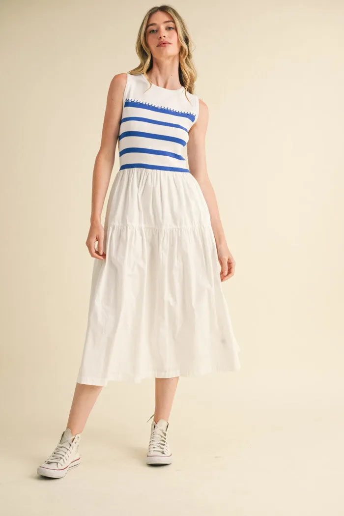 Chic Stripe Midi
