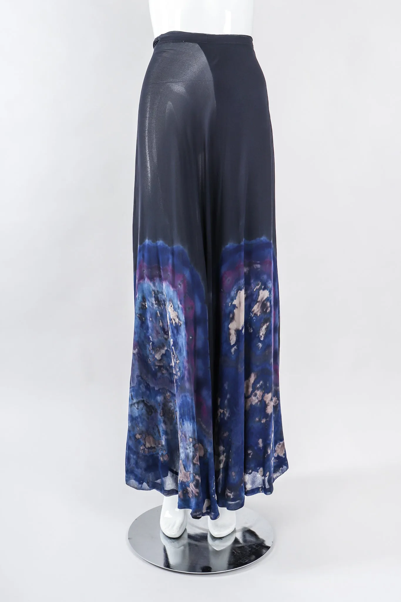 Chiffon Tie-Dye Wrap Skirt