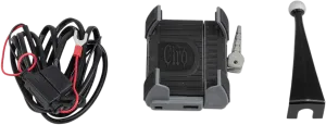 Ciro 50216 Smartphone Holder w/ Charger with Fairing Mount - Black