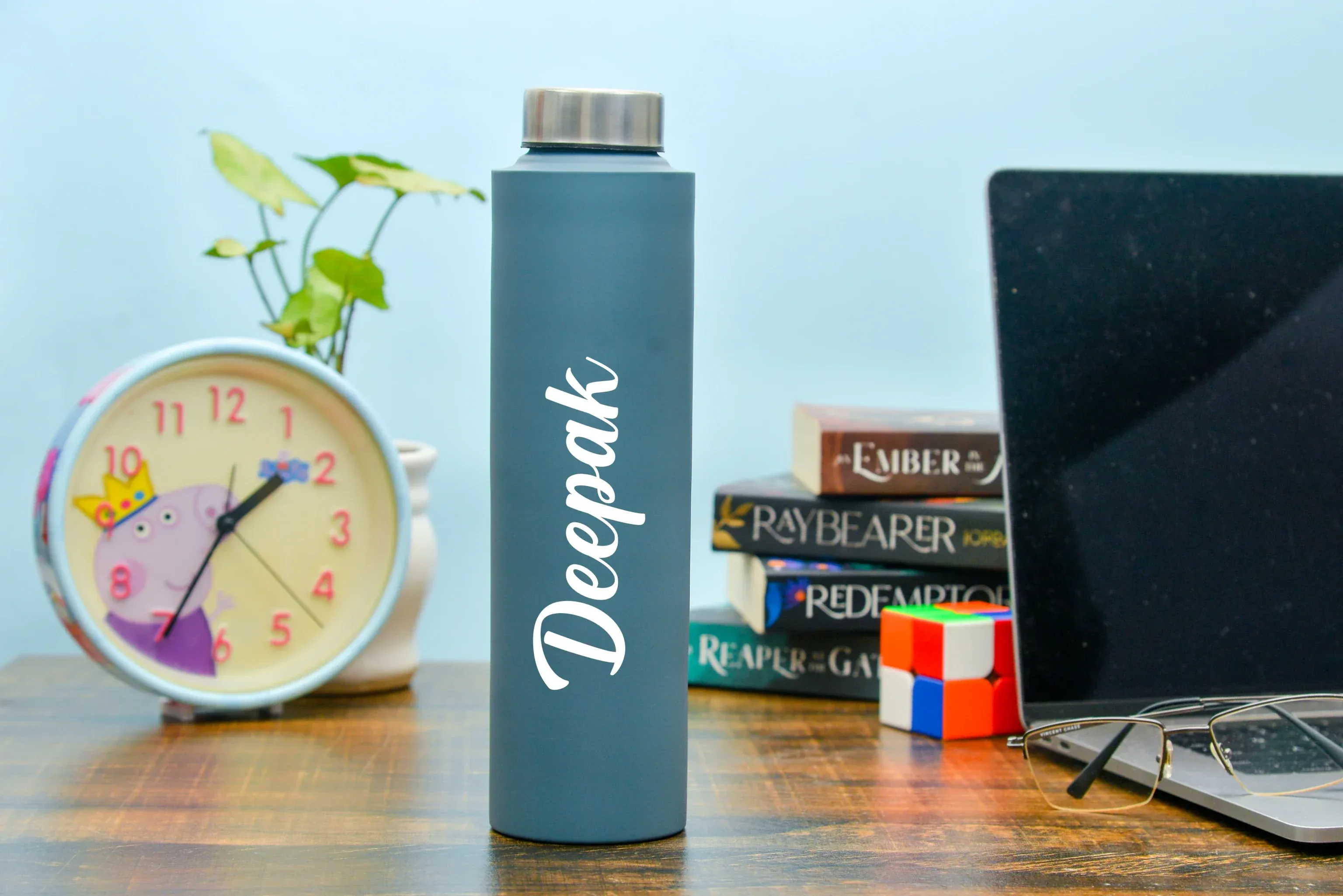 Classy Metal Flip Diary   Classic Metal Pen   Classy Leather Metal Keychain   Classy Card Holder   Classic Smart Bottle    Stainless Steel Mug - Grey