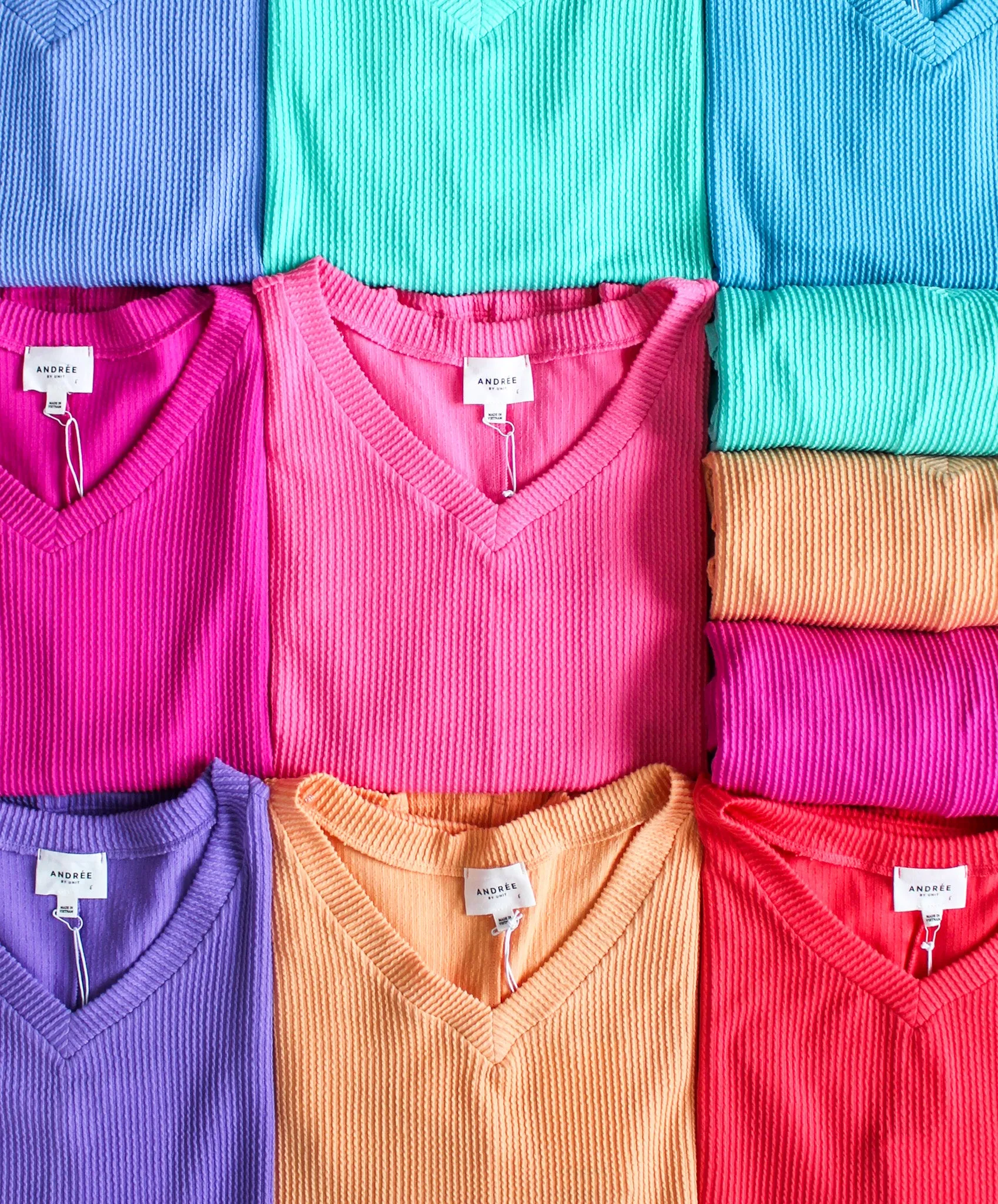 Color Crush V-Neck • Fuchsia - PLUS