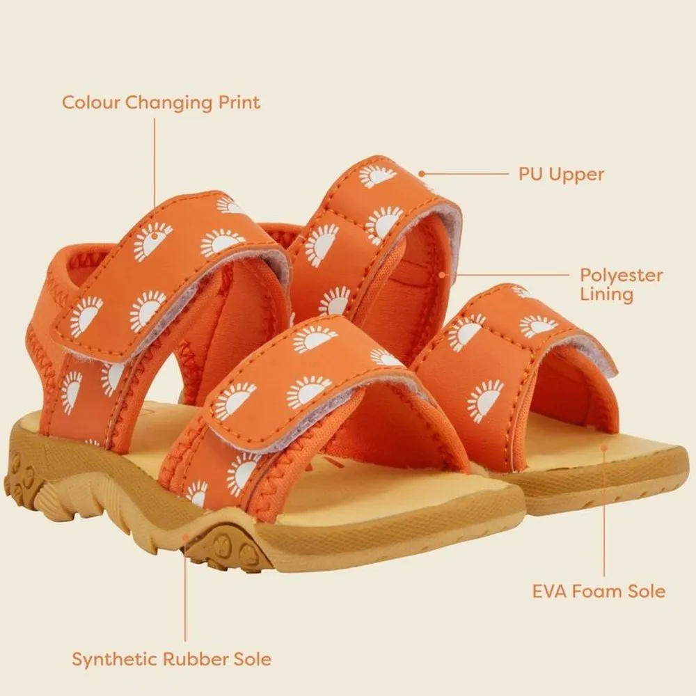 Colour Change Sandals - Orange