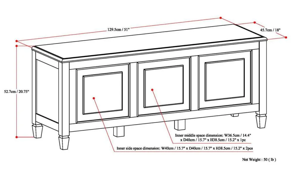 Connaught Trunk Bench