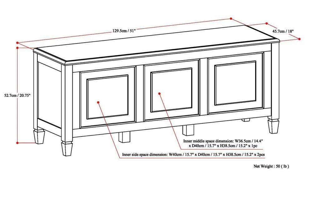 Connaught Trunk Bench