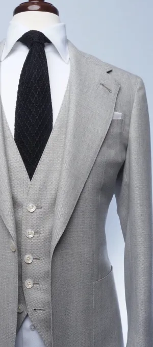 Cream Mesh Suit