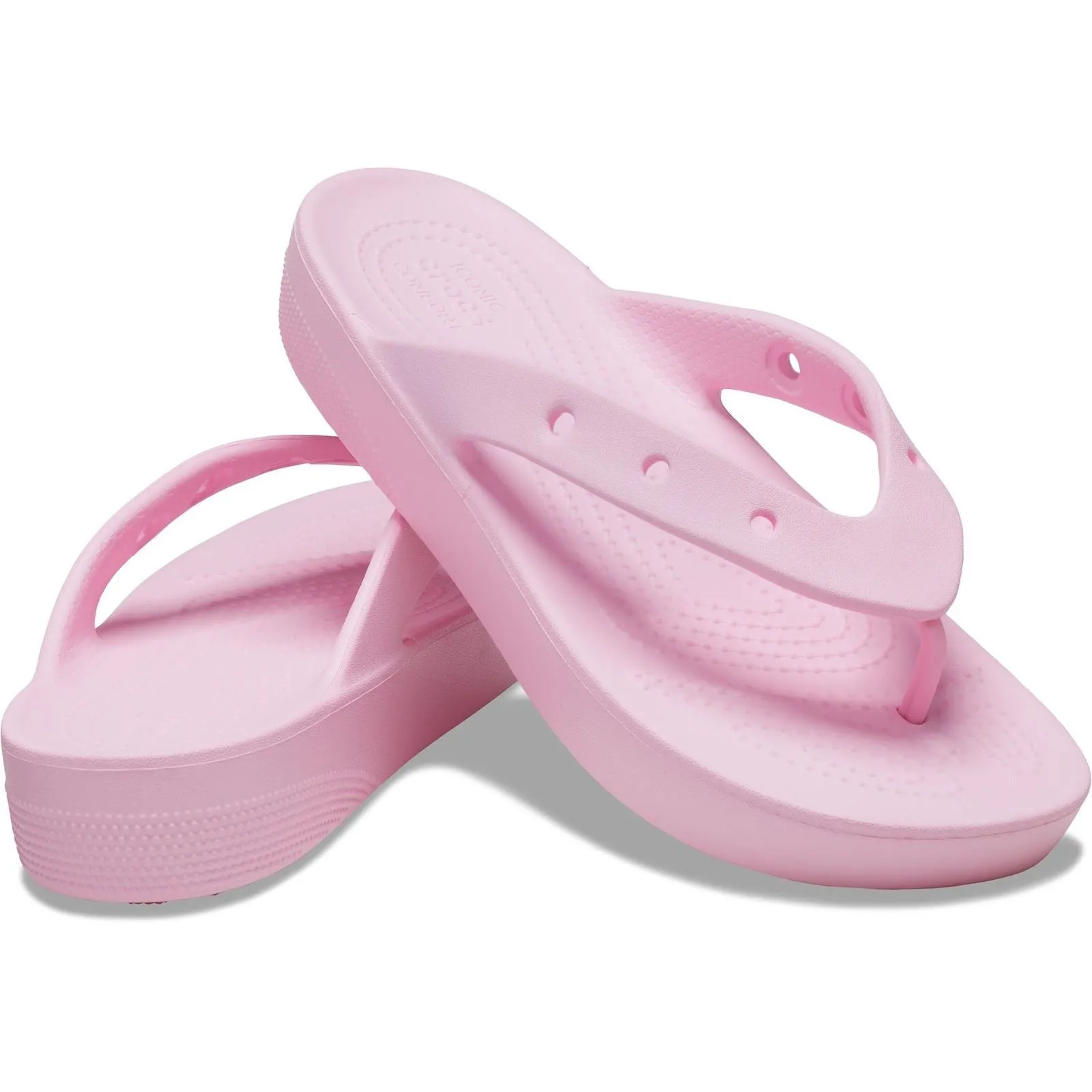 Crocs 207714 Classic Plateau-Flip-Flop für Damen