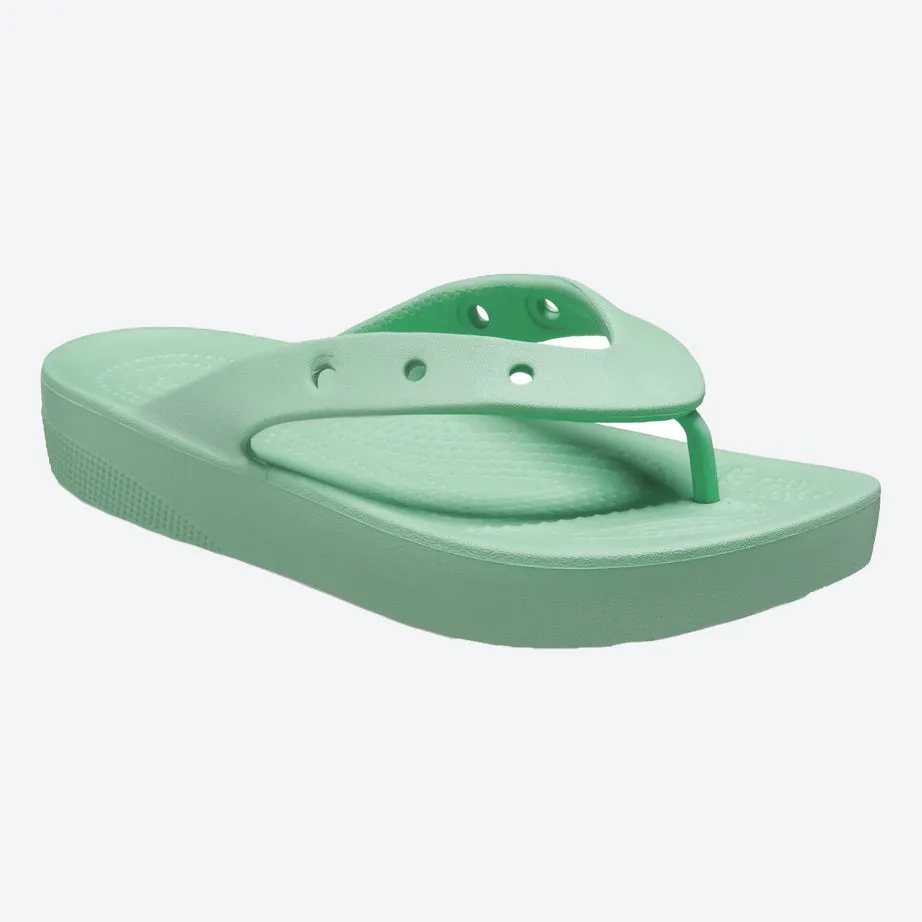 Crocs 207714 Classic Plateau-Flip-Flop für Damen