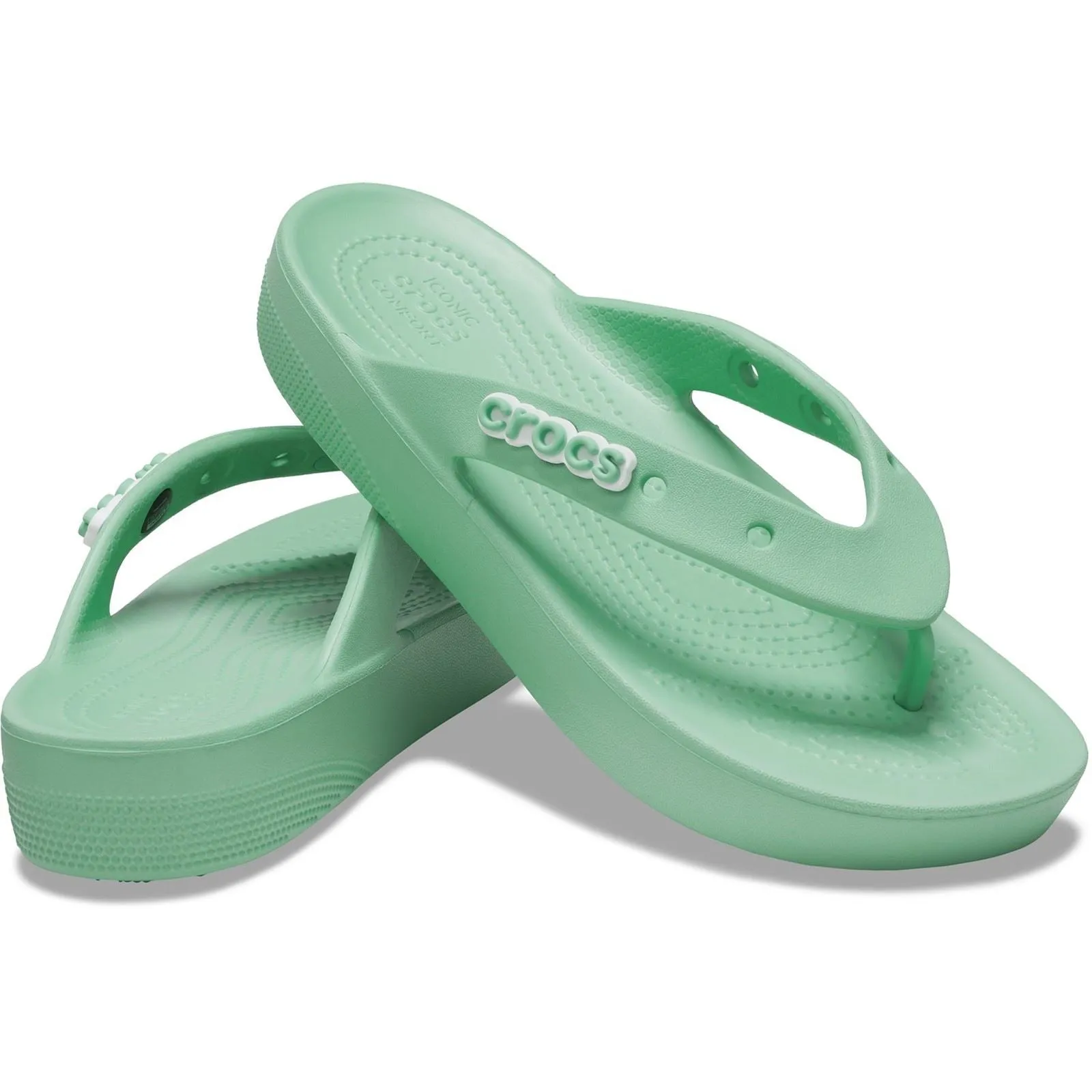 Crocs 207714 Classic Plateau-Flip-Flop für Damen