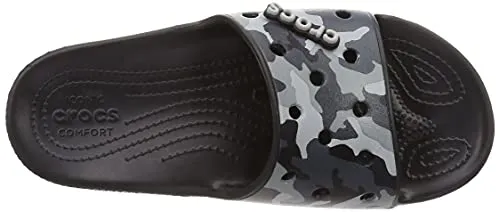 crocs Unisex Adult Classic Black Slipper (207280-001), 8 UK
