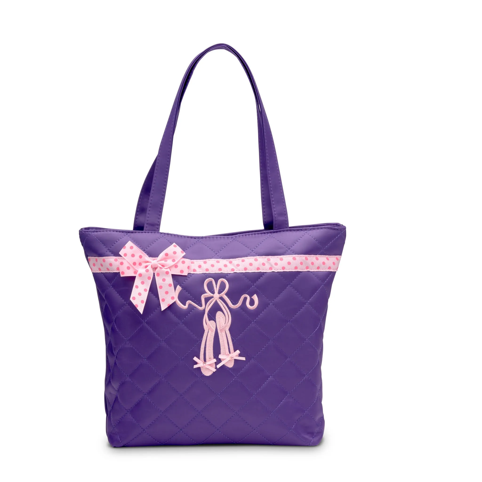 Dance Ballet Slippers Quilted Tote Bag