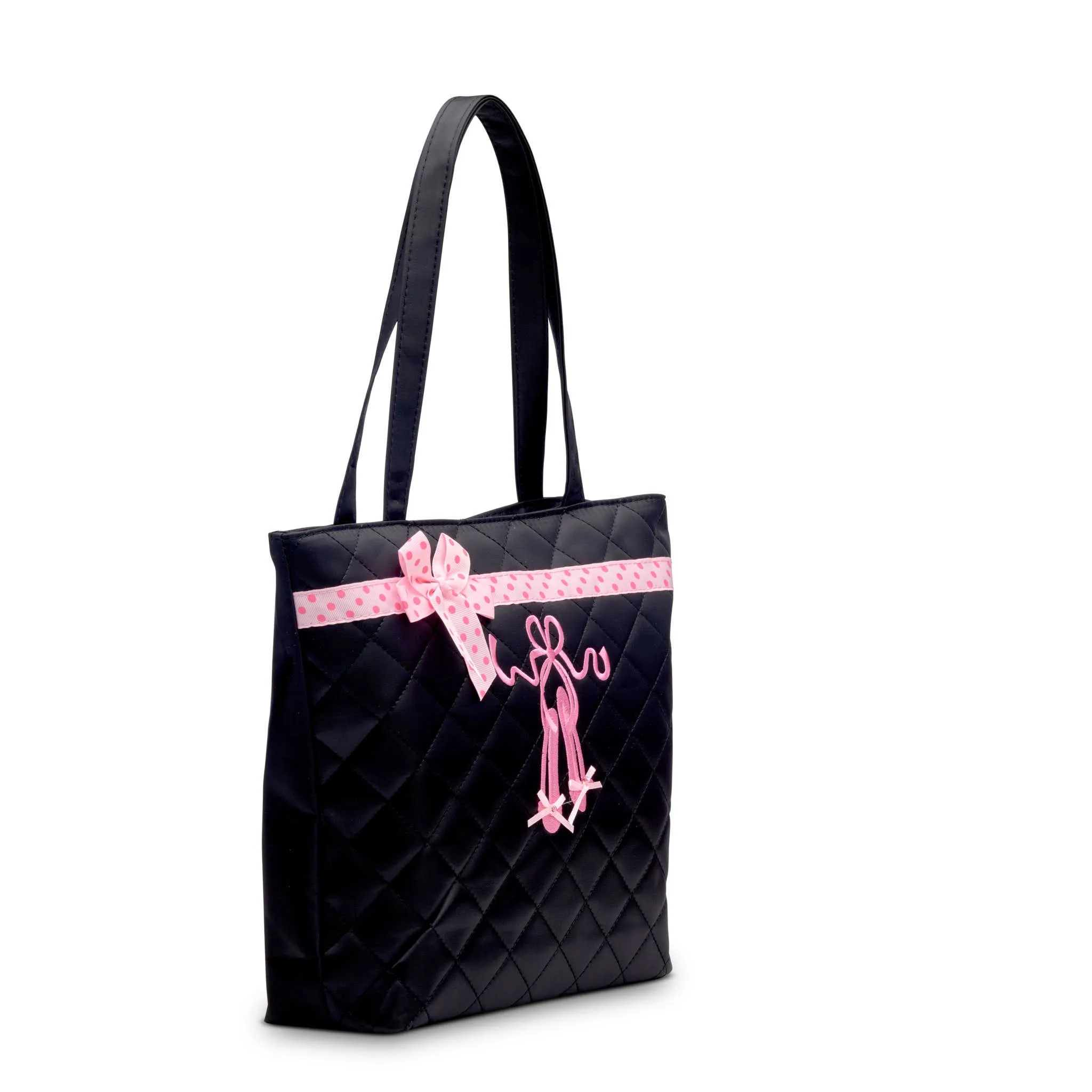 Dance Ballet Slippers Quilted Tote Bag