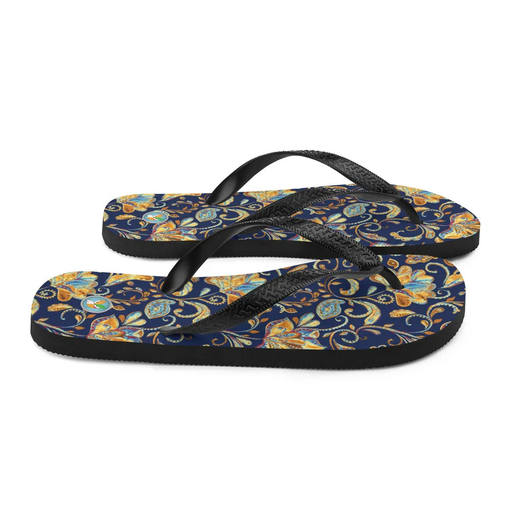 Dark Paisley - Flip-Flops