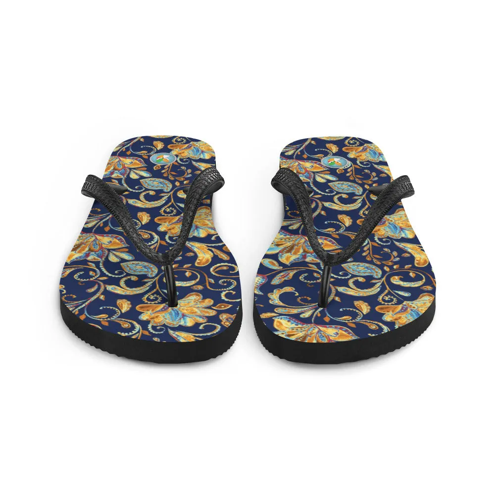 Dark Paisley - Flip-Flops