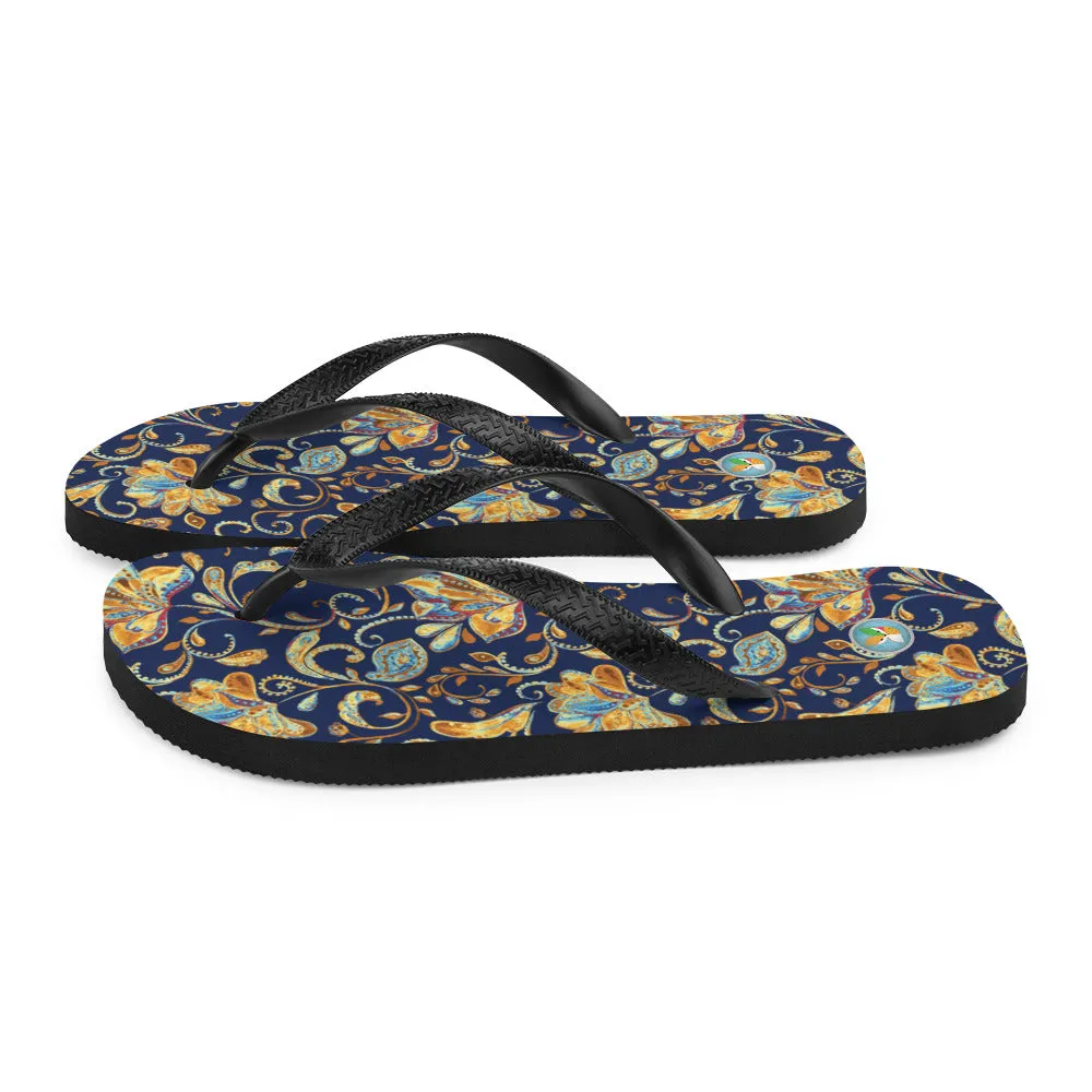 Dark Paisley - Flip-Flops