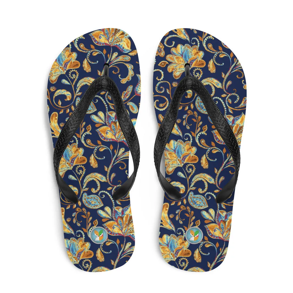 Dark Paisley - Flip-Flops