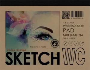 Design Ideation WATERCOLOR SKETCH. FLIP COVER Pad. Removable Sheet. Multi-Media. (11" x 8.5") FCP-2550-TS