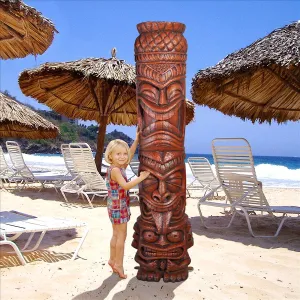 Design Toscano- Grand Island Tiki Totem Statue: Each