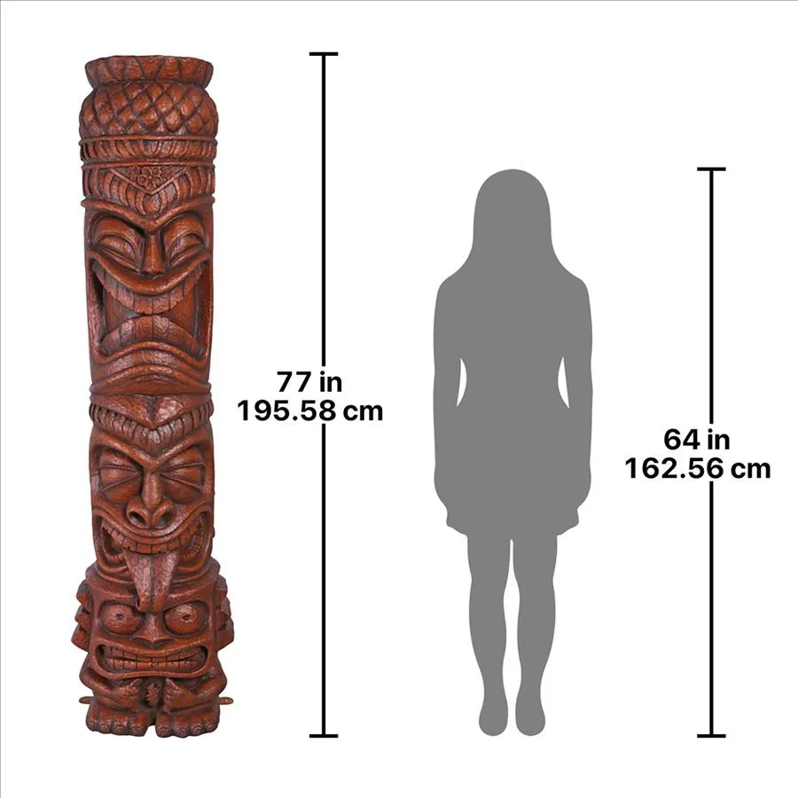 Design Toscano- Grand Island Tiki Totem Statue: Each