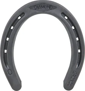 Diamond Plain Bronco Steel Horseshoes