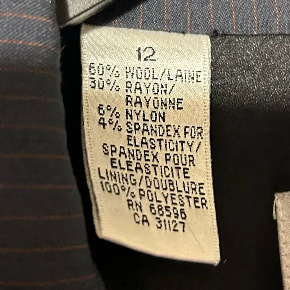 DKNY Navy Blue Wool blend blazer size 12