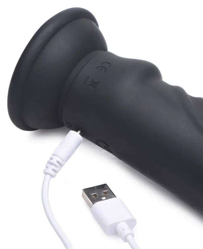 E-Stim and Vibrating  With Remote - Black