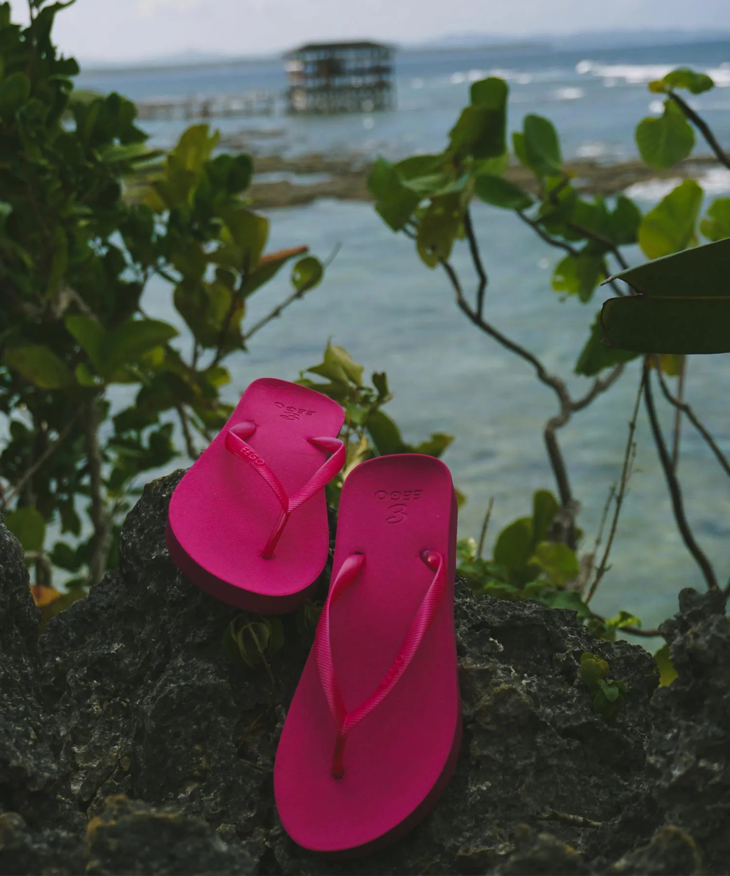 EEGO Ladies Flip Flop, in Taffy Pink
