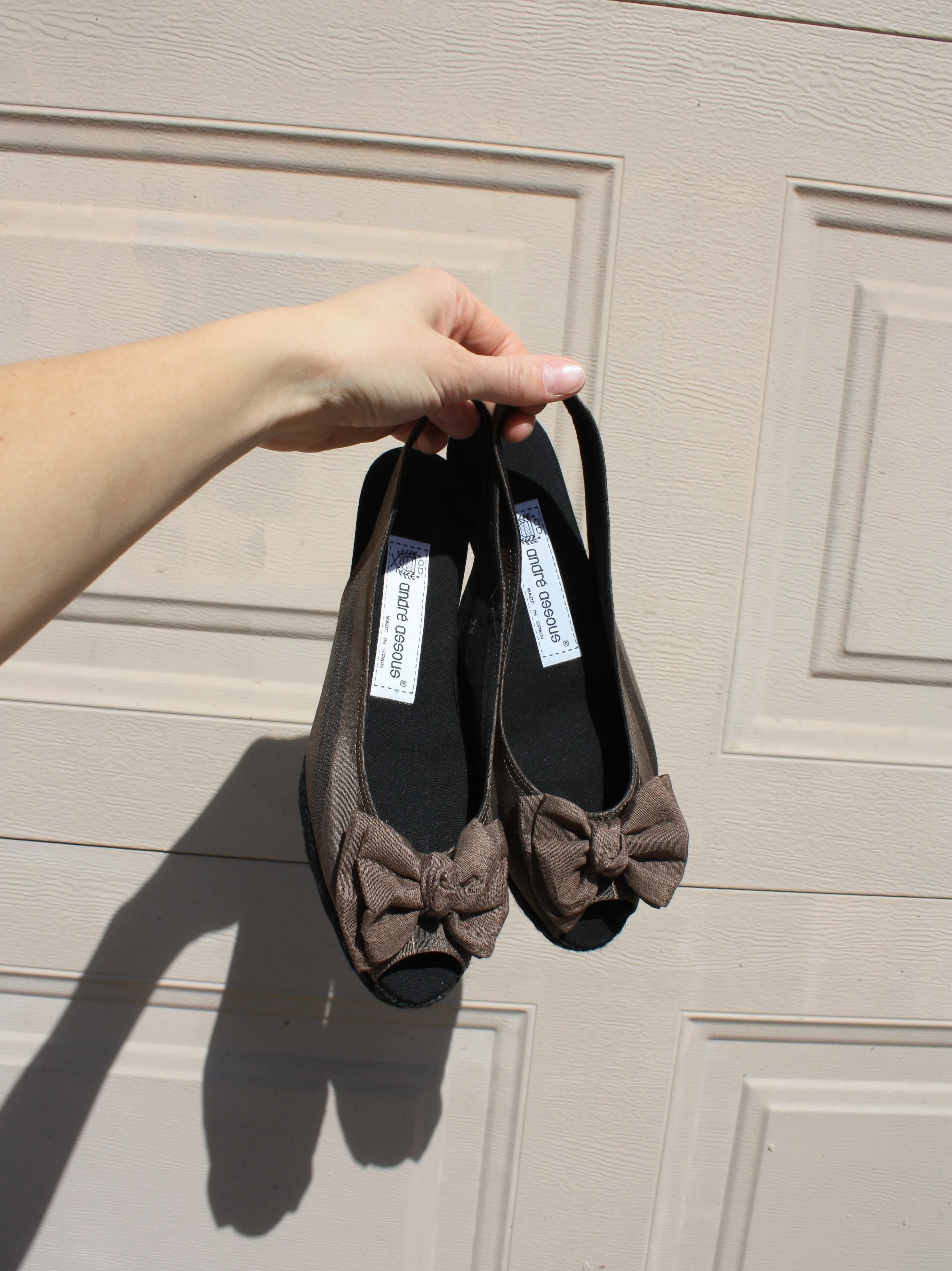 Espresso Slingback Espadrilles (7.5)