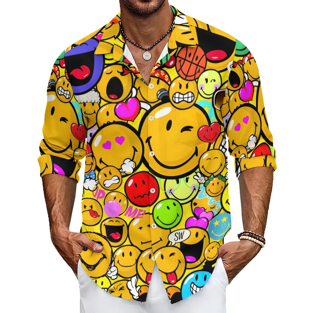 Expression Collection Casual Printed Long Sleeve Shirt 2402000117