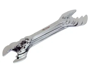 Extra Flat Spanner Set Double Open Ended 6mm-23mm Metric Wrenches -7PC