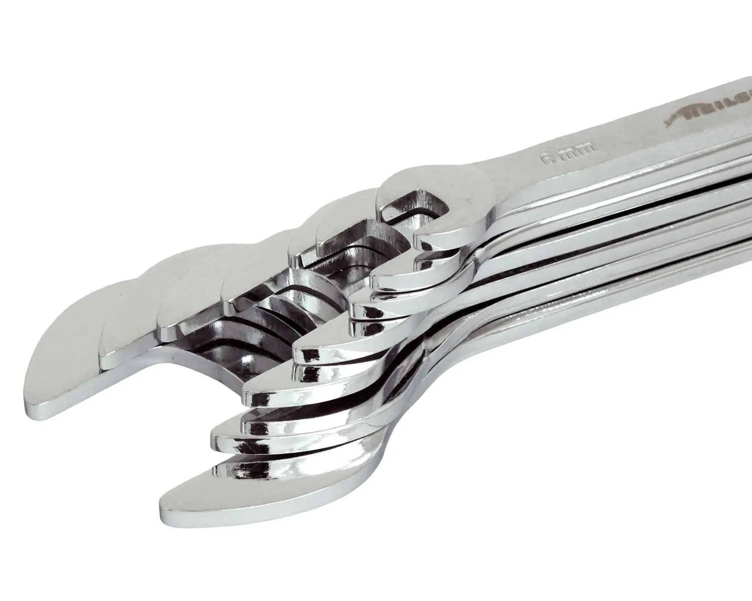 Extra Flat Spanner Set Double Open Ended 6mm-23mm Metric Wrenches -7PC