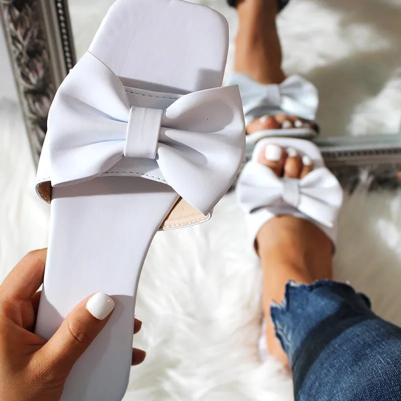 Fashion Bow Flat Casual Slippers Sandals