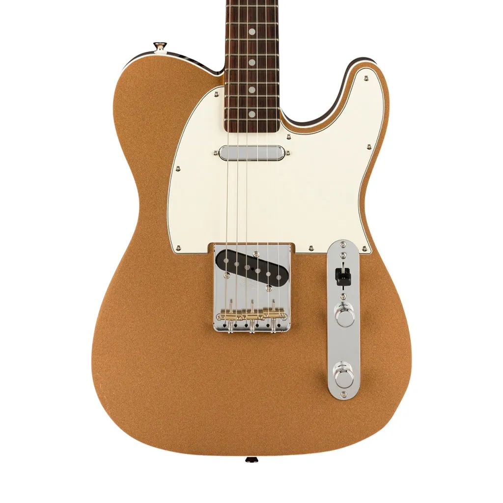 Fender JV Modified 60s Custom Telecaster Electric Guitar, RW FB, Firemist Gold