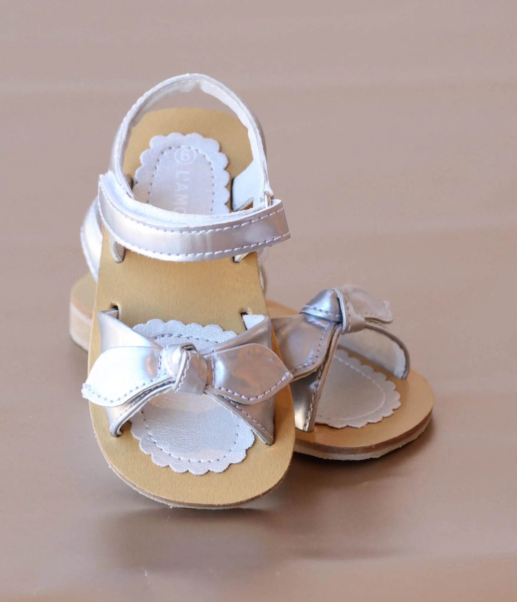 FINAL SALE - L'Amour Girls Knotted Bow Sandal