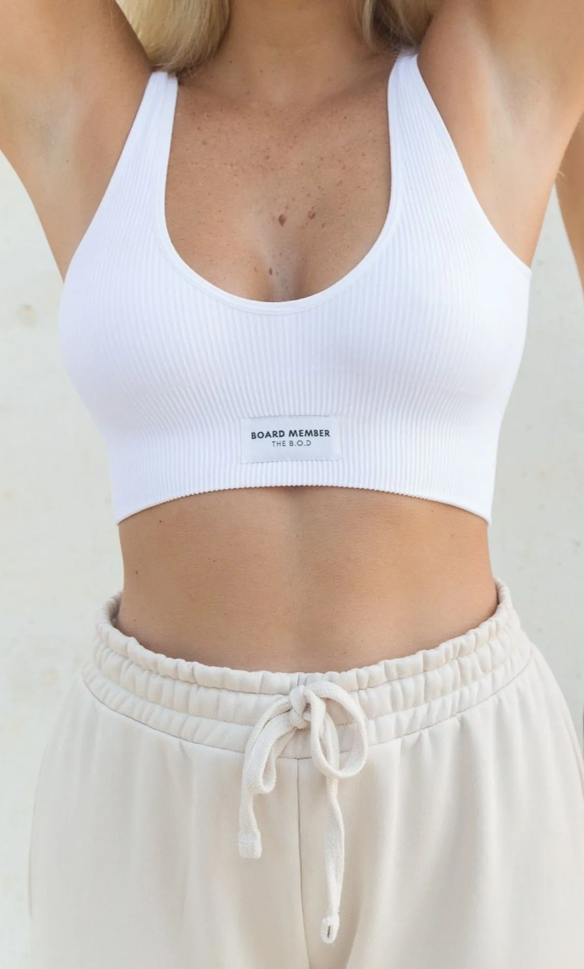 FLAT WHITE BRALETTE