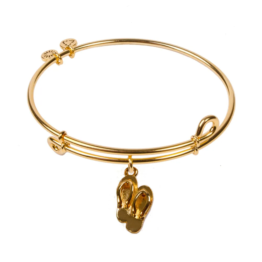 Flip Flops, Bangle 18K Gold Plated