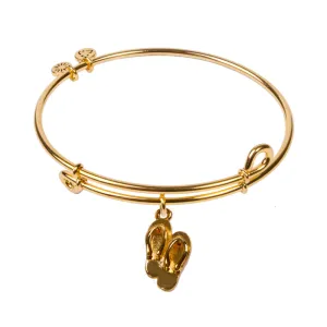 Flip Flops, Bangle 18K Gold Plated